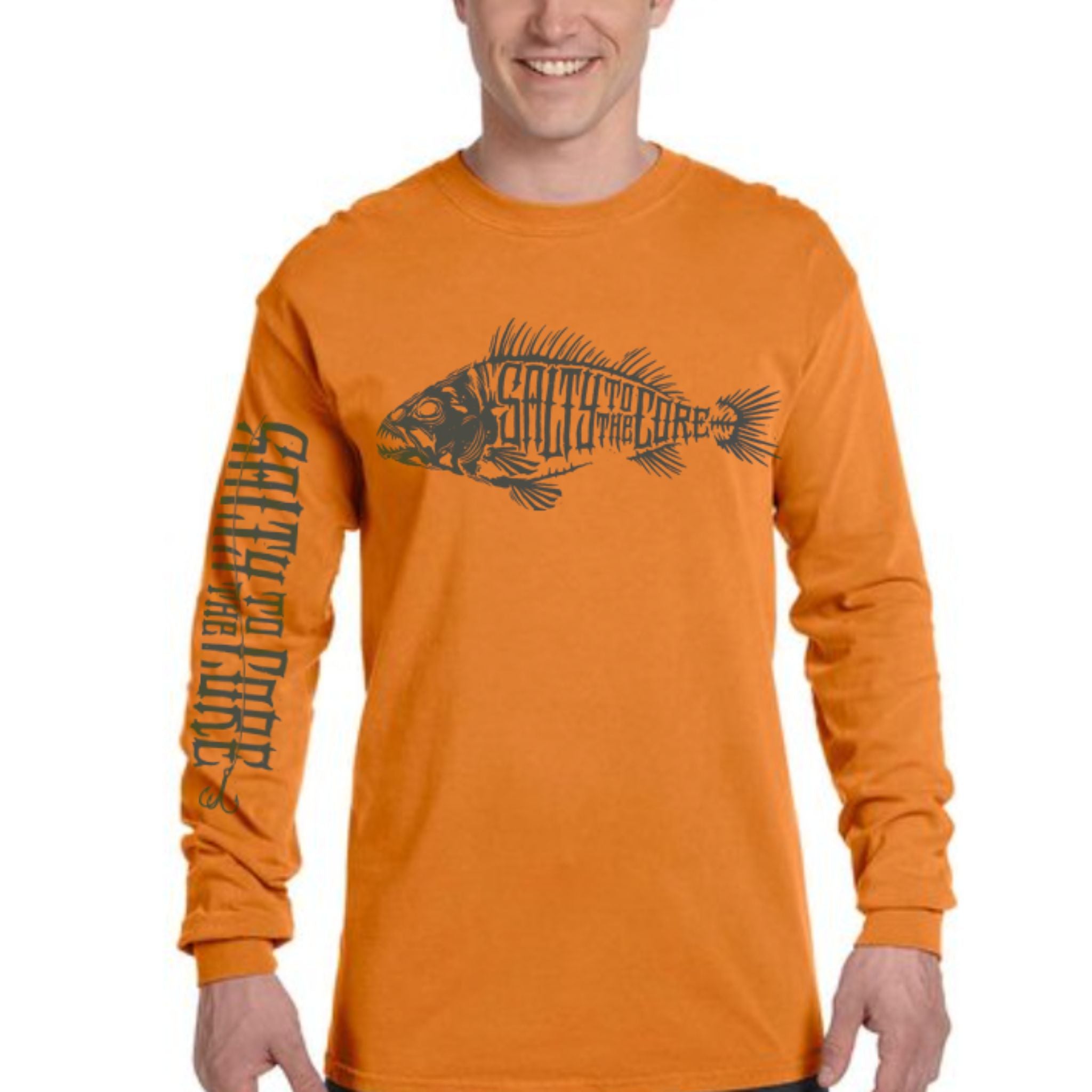 Black Hall Ausstatter, BHO "Salty To The Core" Bone Fish Langarm-Shirt