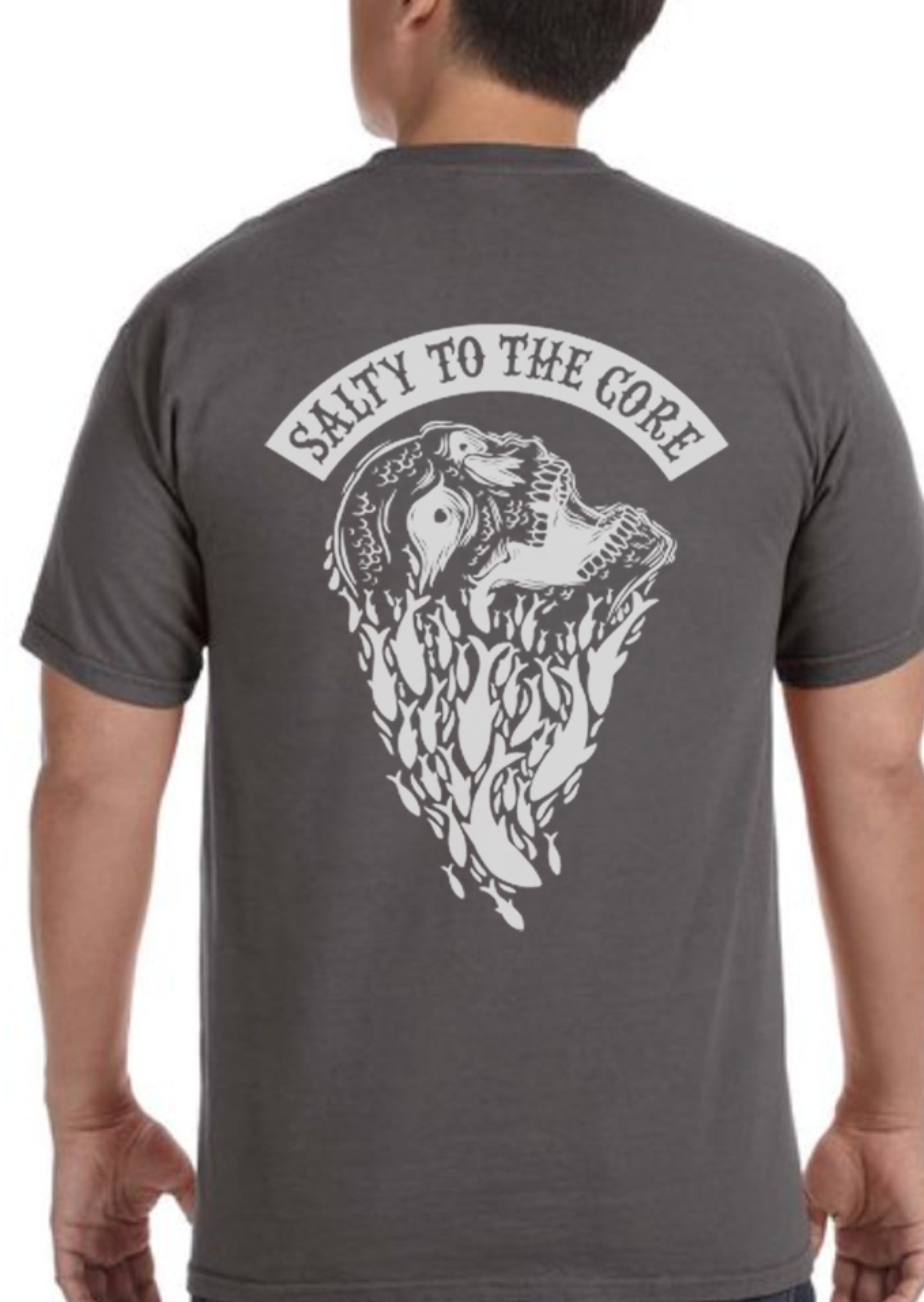 Black Hall Ausstatter, BHO "Salty To The Core" Schoolin' Skull Kurzarm-Shirt