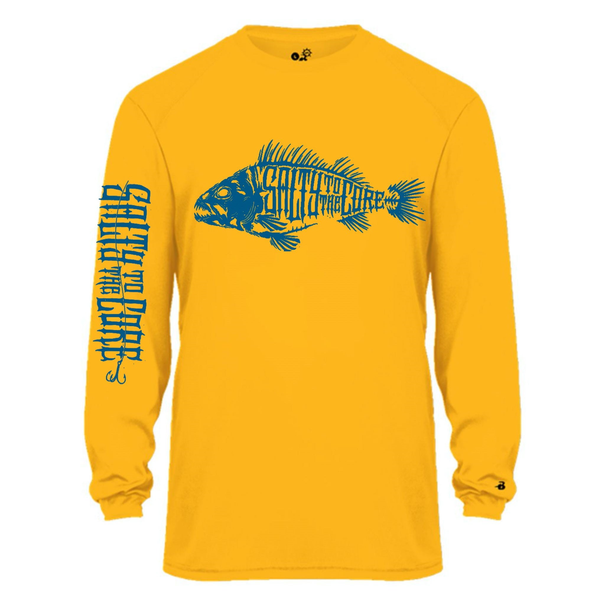 Black Hall Ausstatter, BHO "Salty to the Core" Bone Fish SolarUV Langarm-Shirt