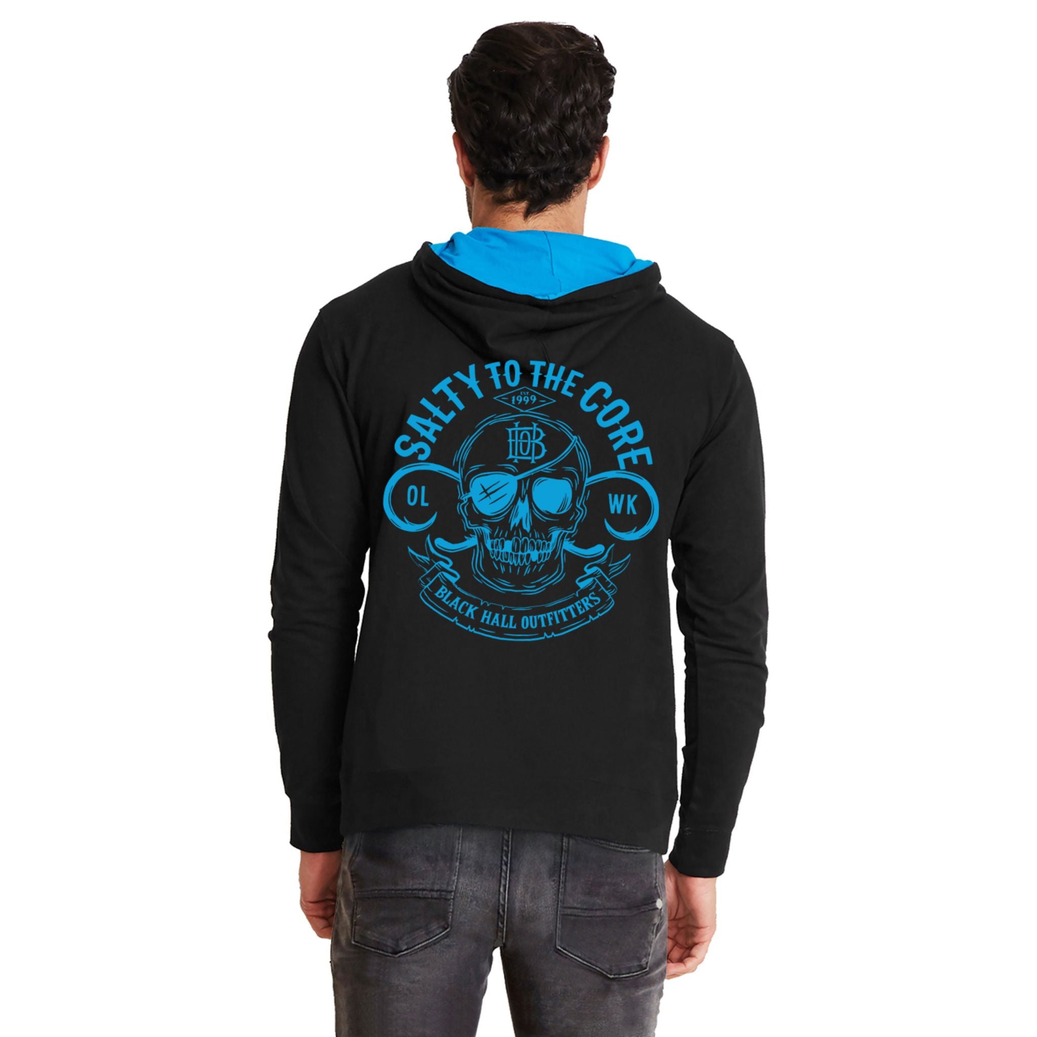 Black Hall Ausstatter, BHO "Salty to the Core" Original Schädel leichtes Hoodie