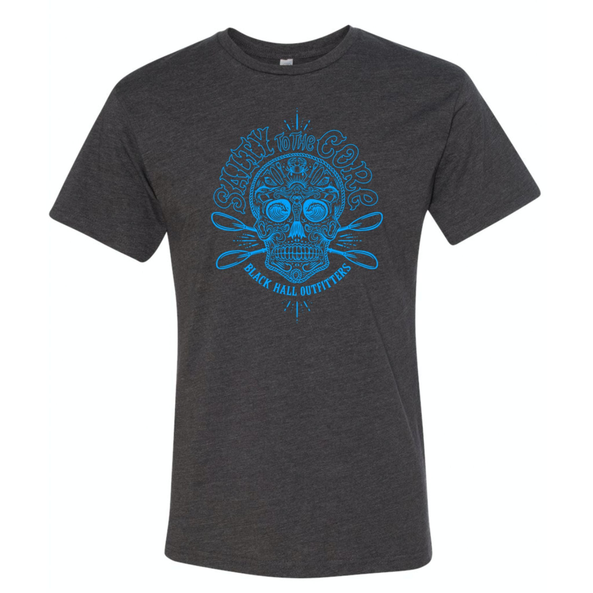 Black Hall Ausstatter, BHO "Salty to the Core" Sugar Skull Herren Kurzarm-Shirt