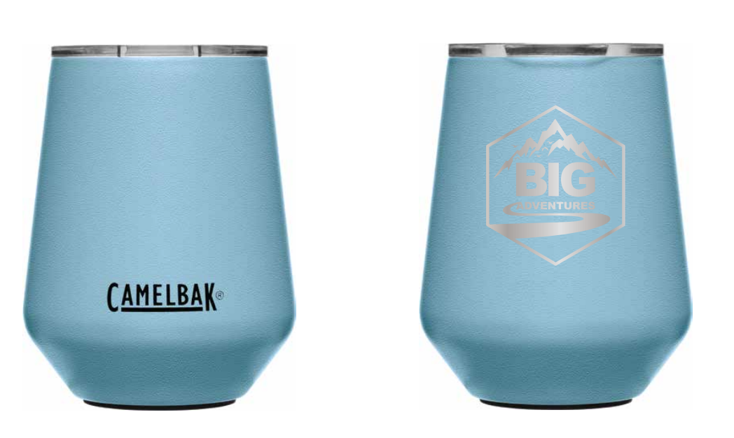 BIG-Abenteuer, BIG Adventures Camelbak Horizon 12 oz Wine Tumbler, isolierter Edelstahl