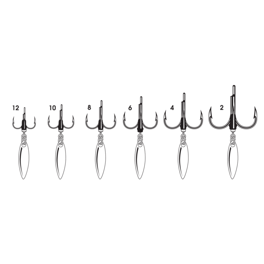 VMC, Bladed Hybrid 1X Strong-Short Shank Treble