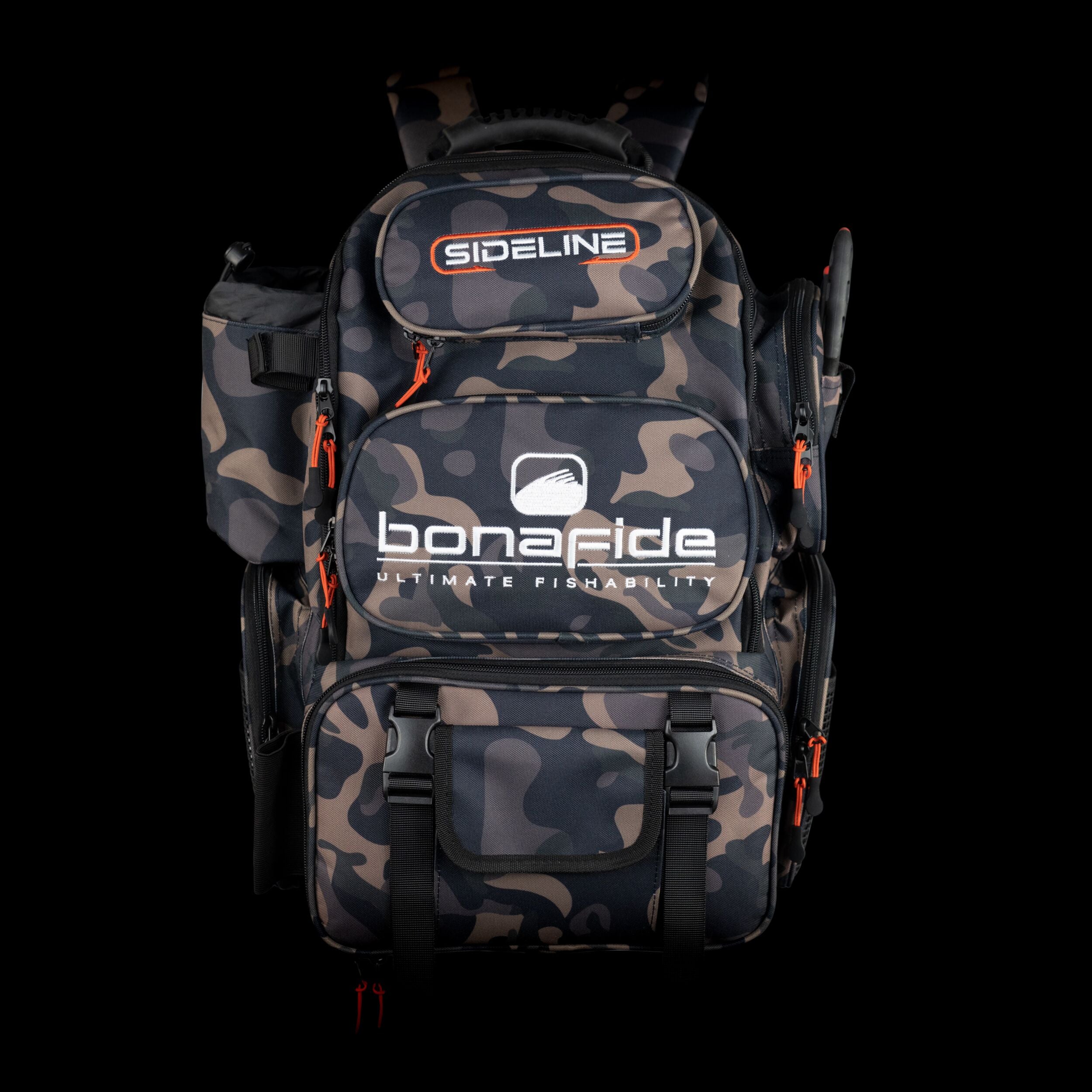 Bonafide Fischerei, Bonafide Sideline Fishing Bag - Rucksack mit drei 3600 Boxen