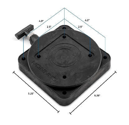 Kanone, Cannon Swivel Base Niedrigprofil