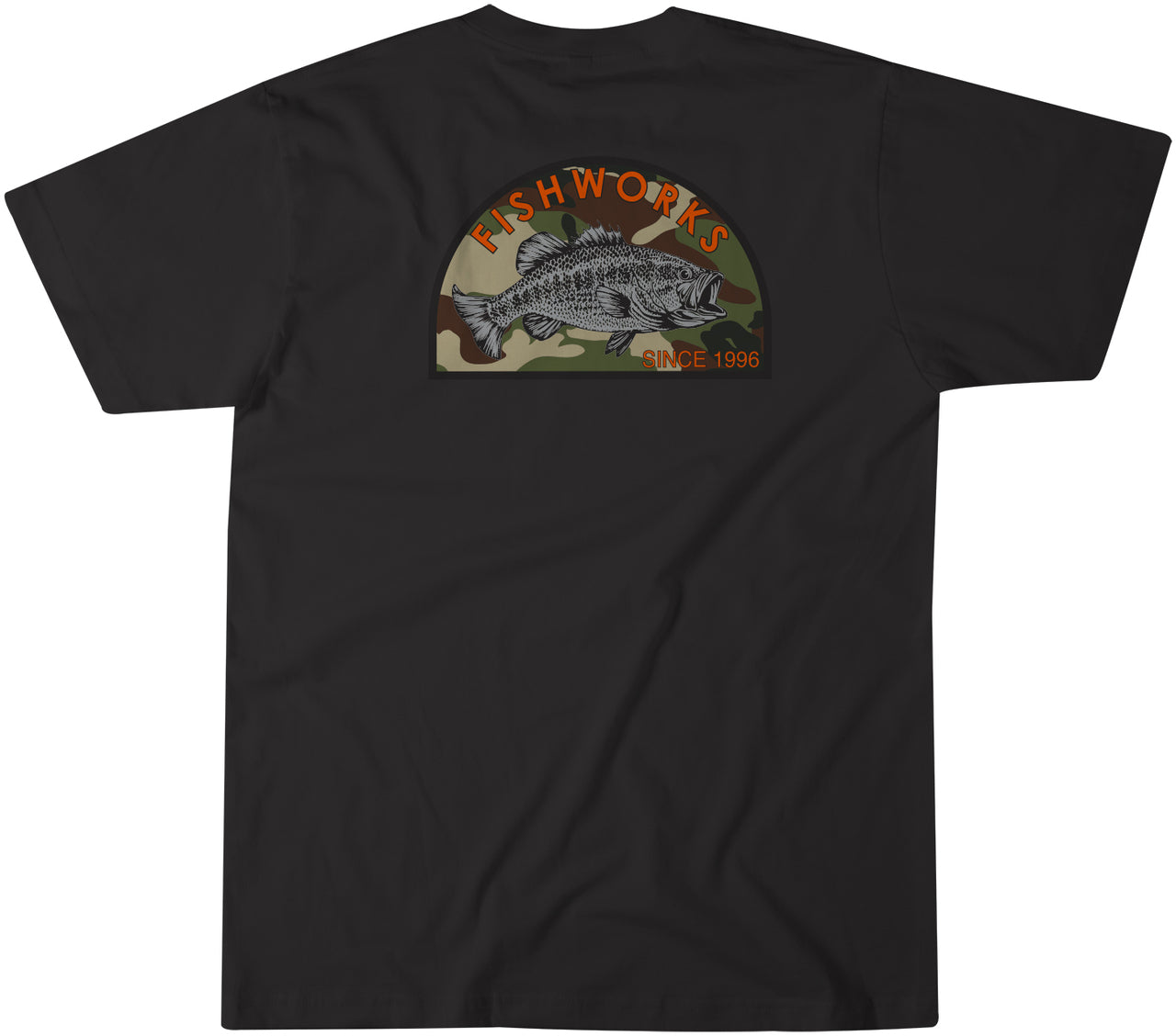 Fischwerke, Fishworks Camo Bass Kurzarm-T-Shirt