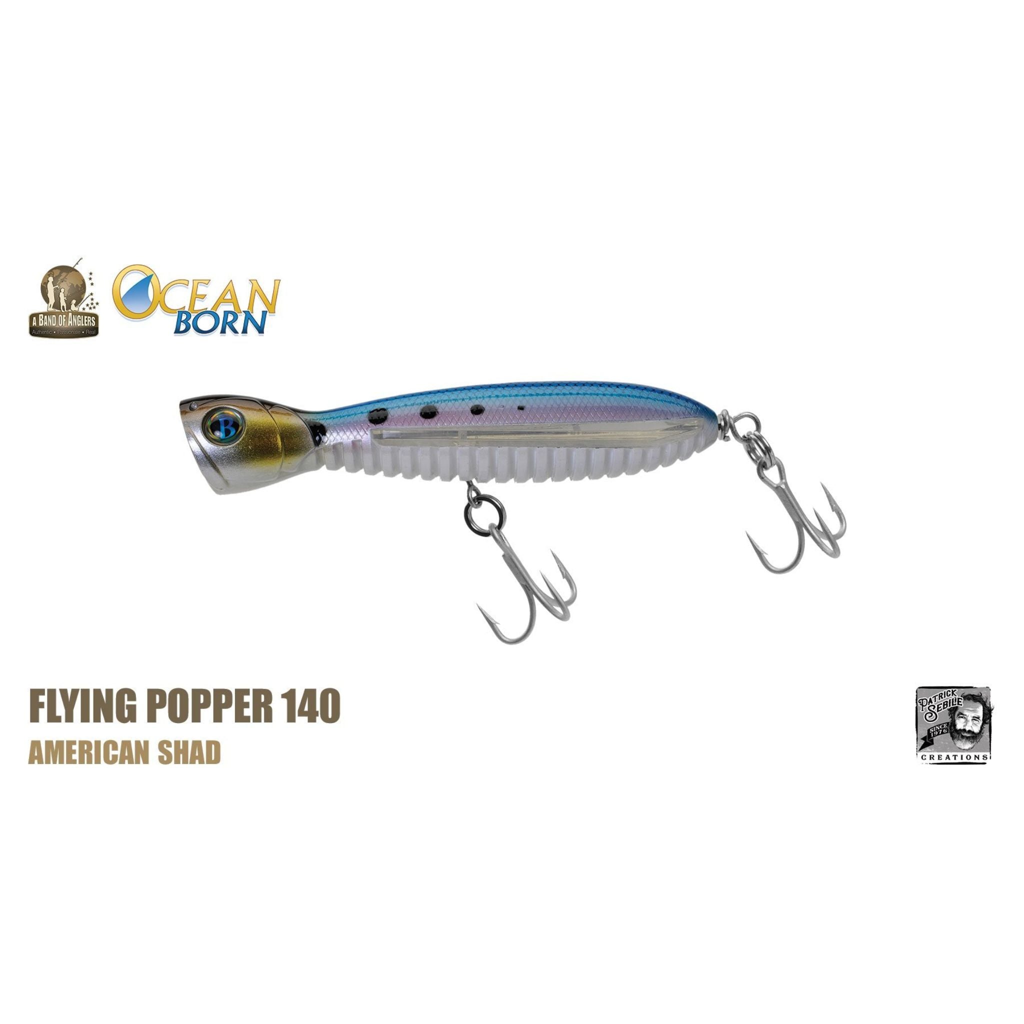 Ozean geboren, Ocean Born Flying Popper 140 SLD Oberwasser-Popper