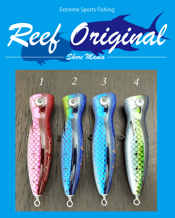 REEF ORIGINAL, Reef Original Handmade Holzköder - Slim Popper 110