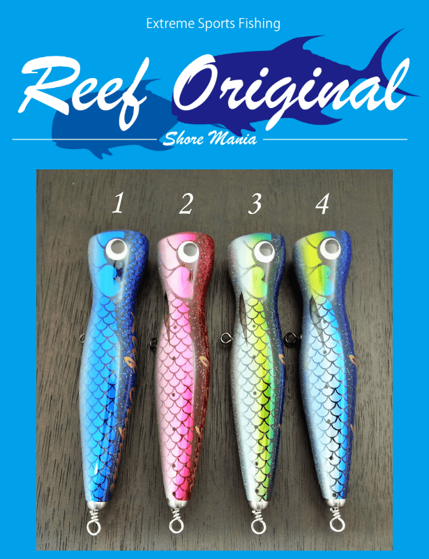 REEF ORIGINAL, Reef Original Handmade Holzköder - Slim Popper 150