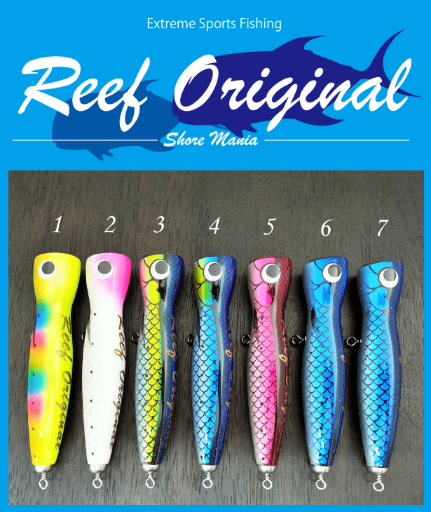 REEF ORIGINAL, Reef Original Handmade Holzköder - Slim Popper 170