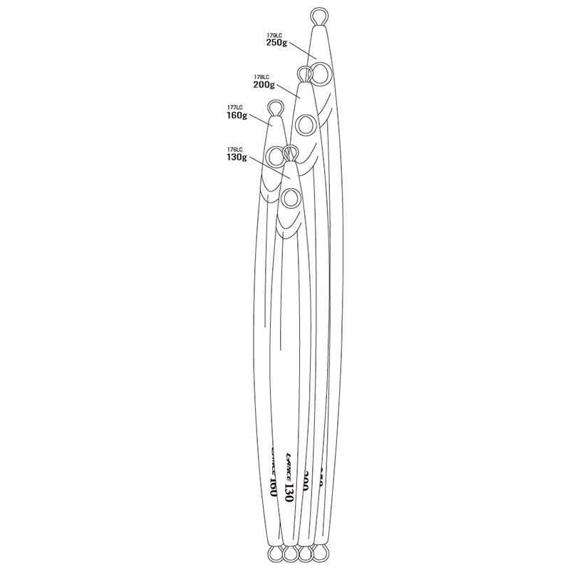 Schrei, Shout Metal Jig 176LR Lanze Echte Farbe 130g