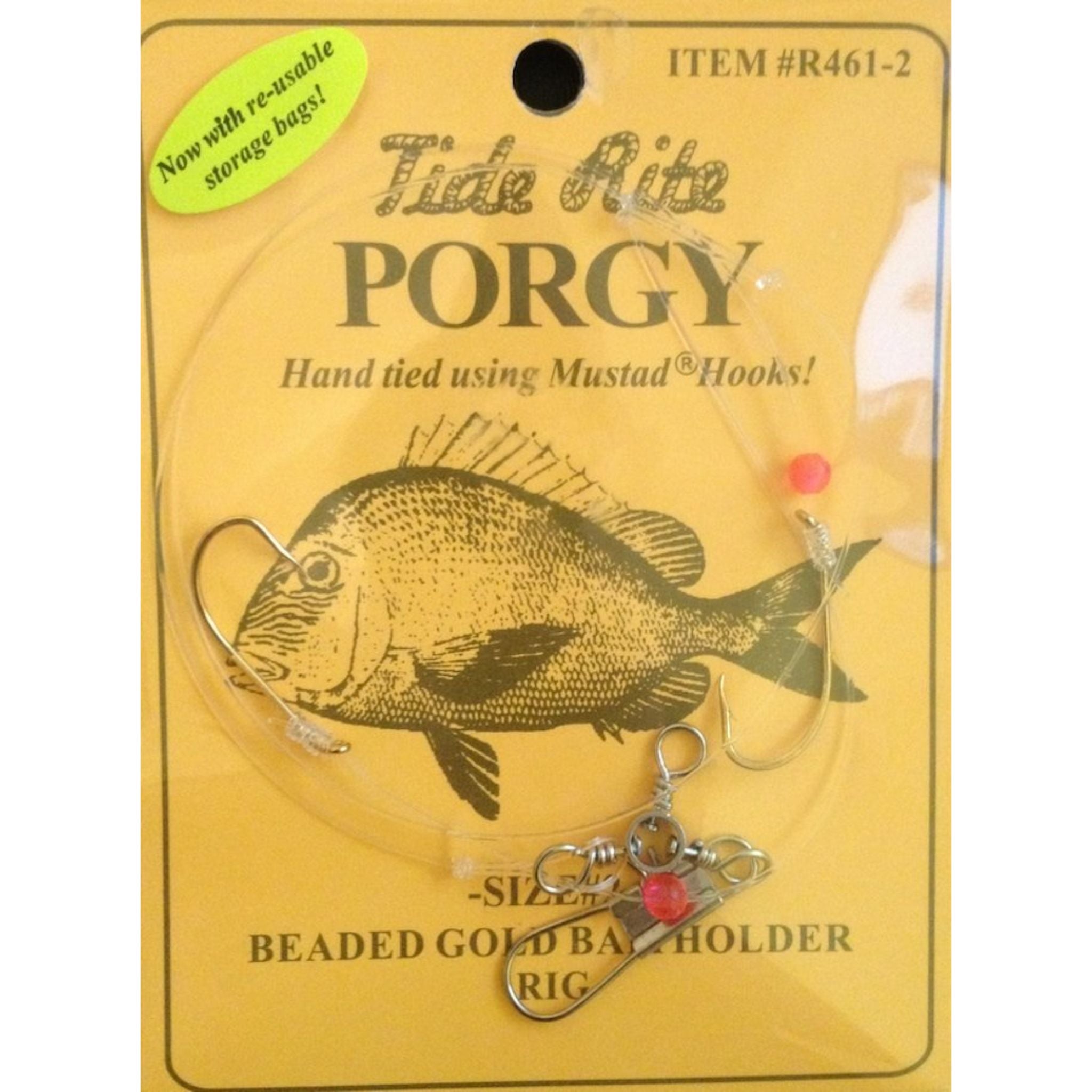 Gezeitenritus, Tide Rite Porgy Beaded Gold Baitholder Rig