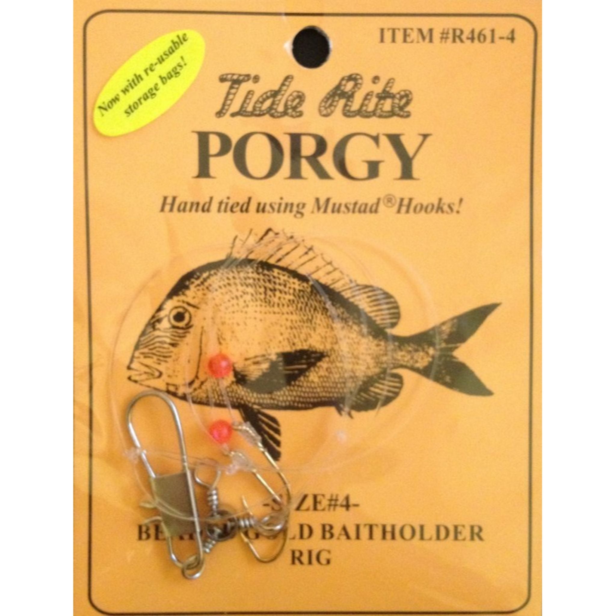 Gezeitenritus, Tide Rite Porgy Beaded Gold Baitholder Rig