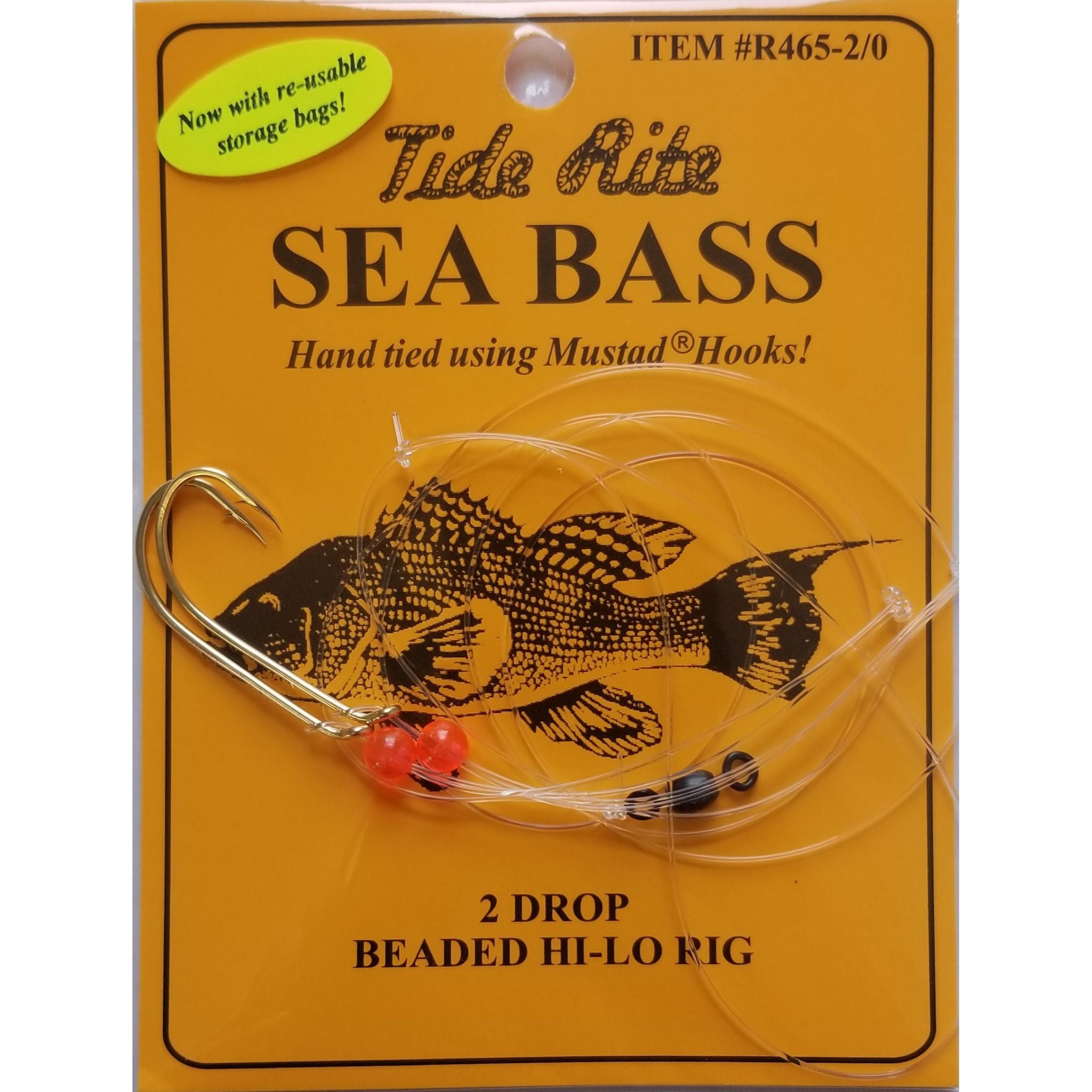 Gezeitenritus, Tide Rite R465 Serie Seebarsch 2-Drop Beaded Hi-Lo Rigs