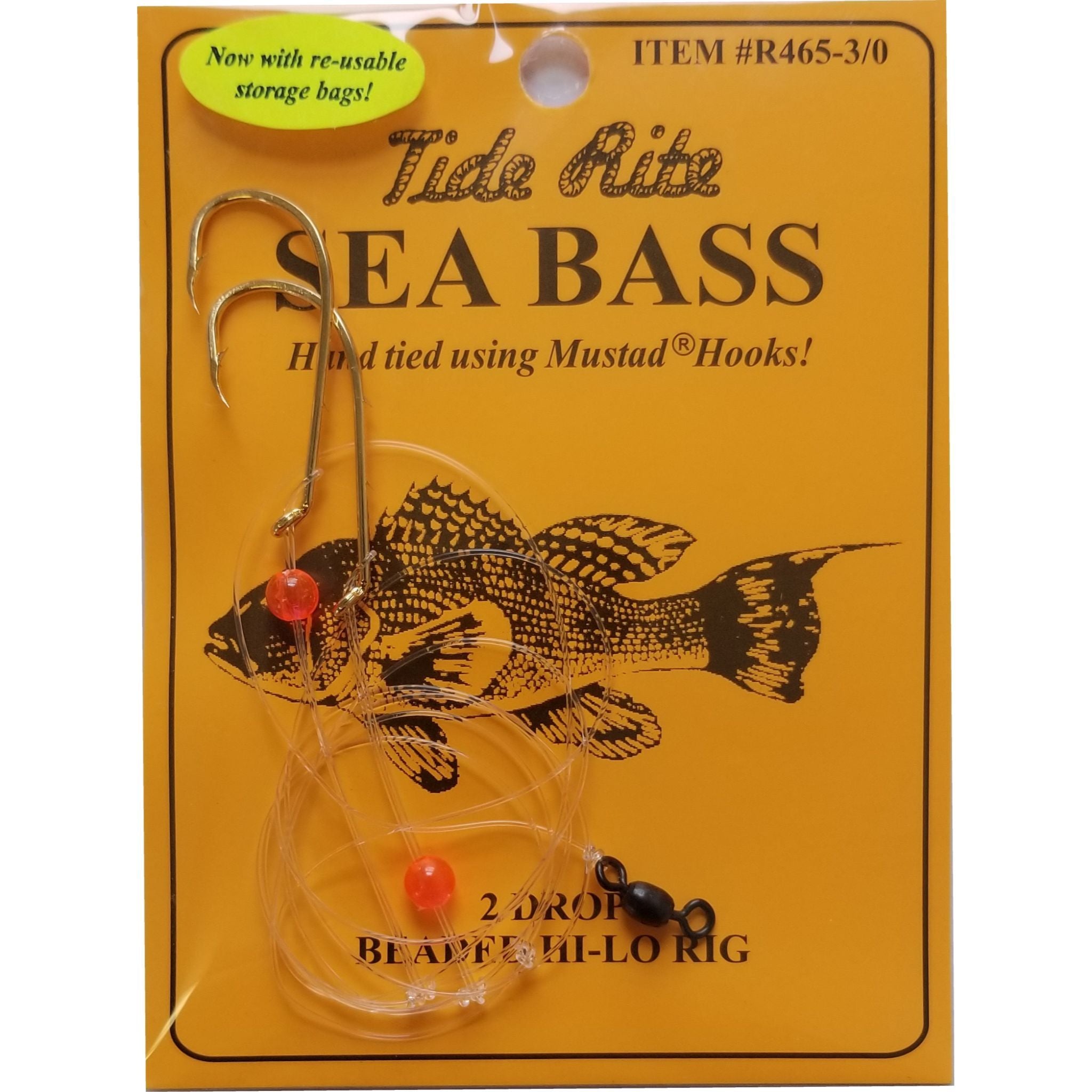 Gezeitenritus, Tide Rite R465 Serie Seebarsch 2-Drop Beaded Hi-Lo Rigs