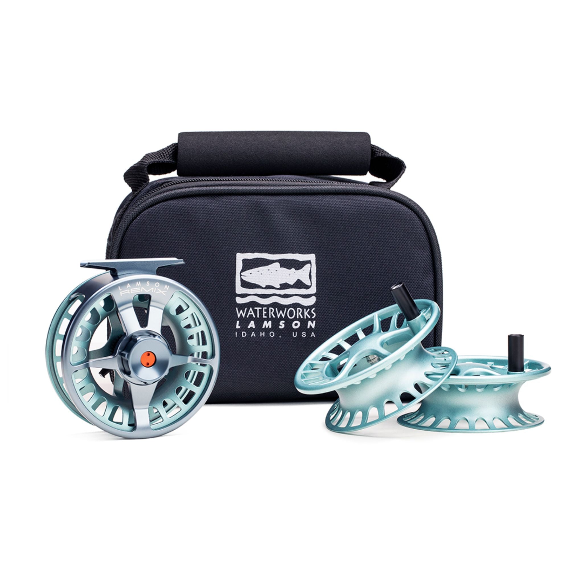 Wasserwerk-Lamson, Waterworks-Lamson Remix 3-Pack Fliegenfischerrolle & Spulen