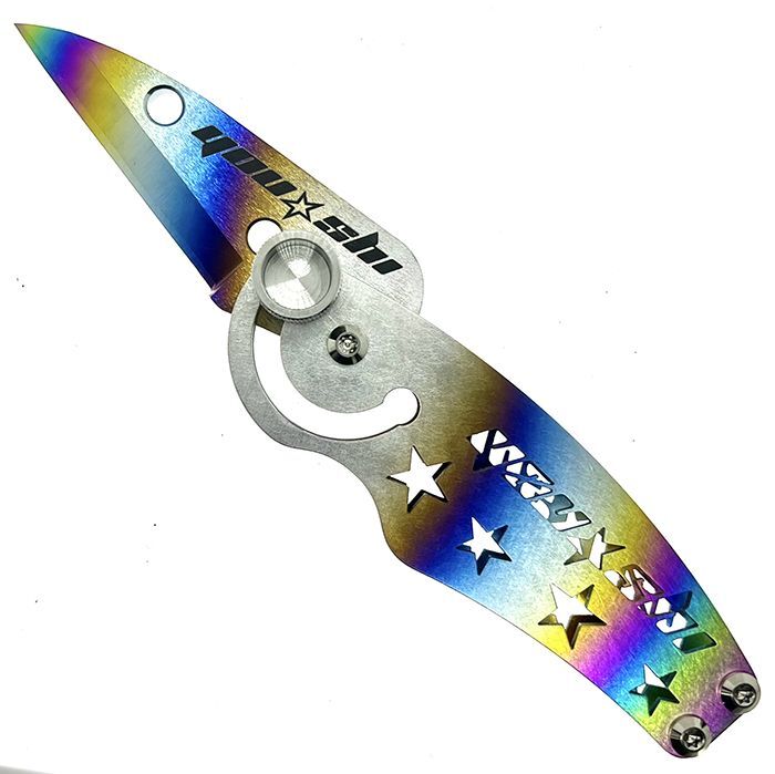 YOU-SHI JAPAN, YOU-SHI JAPAN YS64 Titan FD Deba-Messer Regenbogen