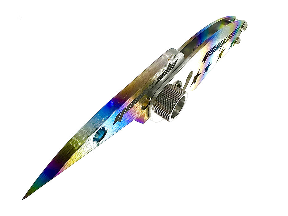 YOU-SHI JAPAN, YOU-SHI JAPAN YS64 Titan FD Deba-Messer Regenbogen