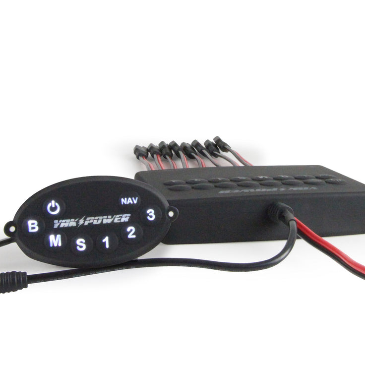 Yak-Power, Yak Power Wireless 8 Circuit Digital Switcher mit integriertem Bluetooth