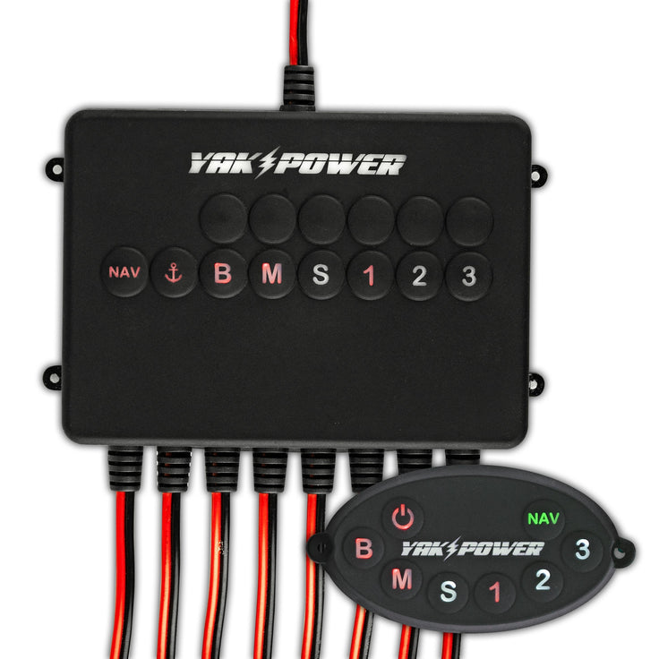 Yak-Power, Yak Power Wireless 8 Circuit Digital Switcher mit integriertem Bluetooth