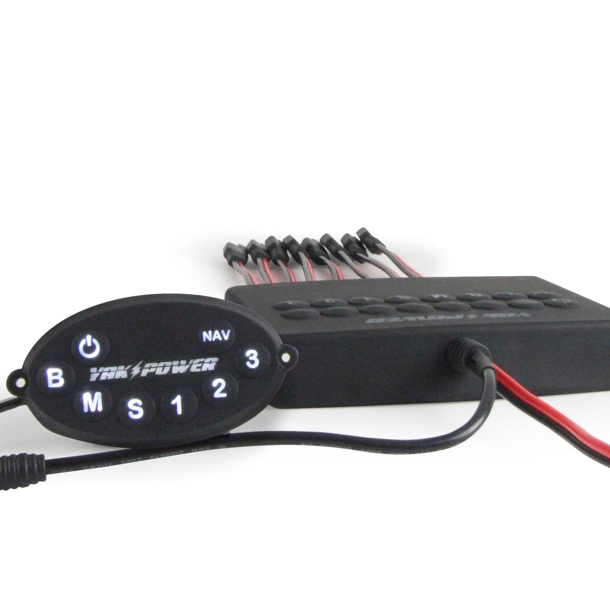 Yak-Power, Yak Power Wireless 8 Circuit Digital Switcher mit integrierter Bluetooth-Steuerung