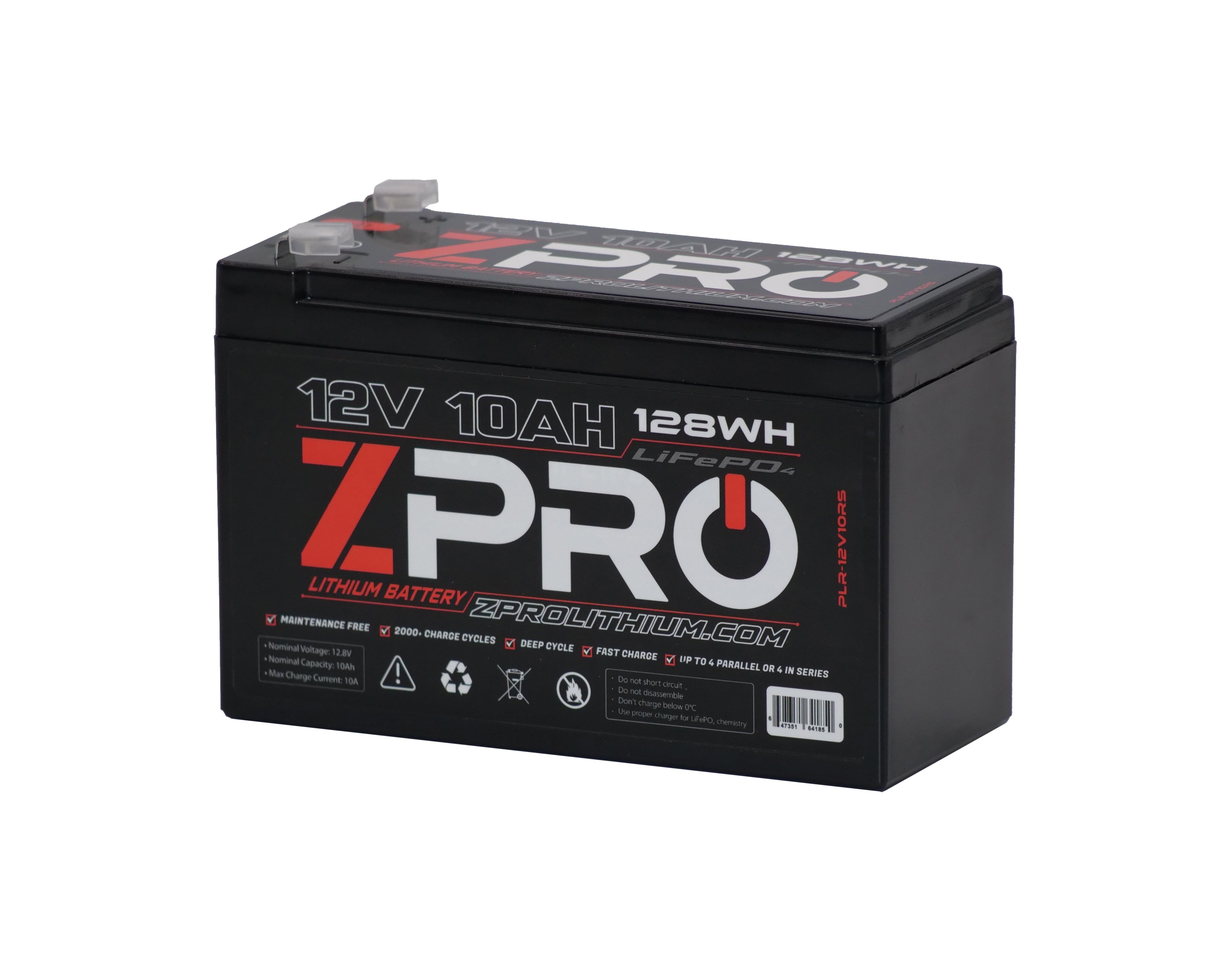 ZPRO Lithium, ZPRO Lithium - 12V10AH Lithium-Batterie