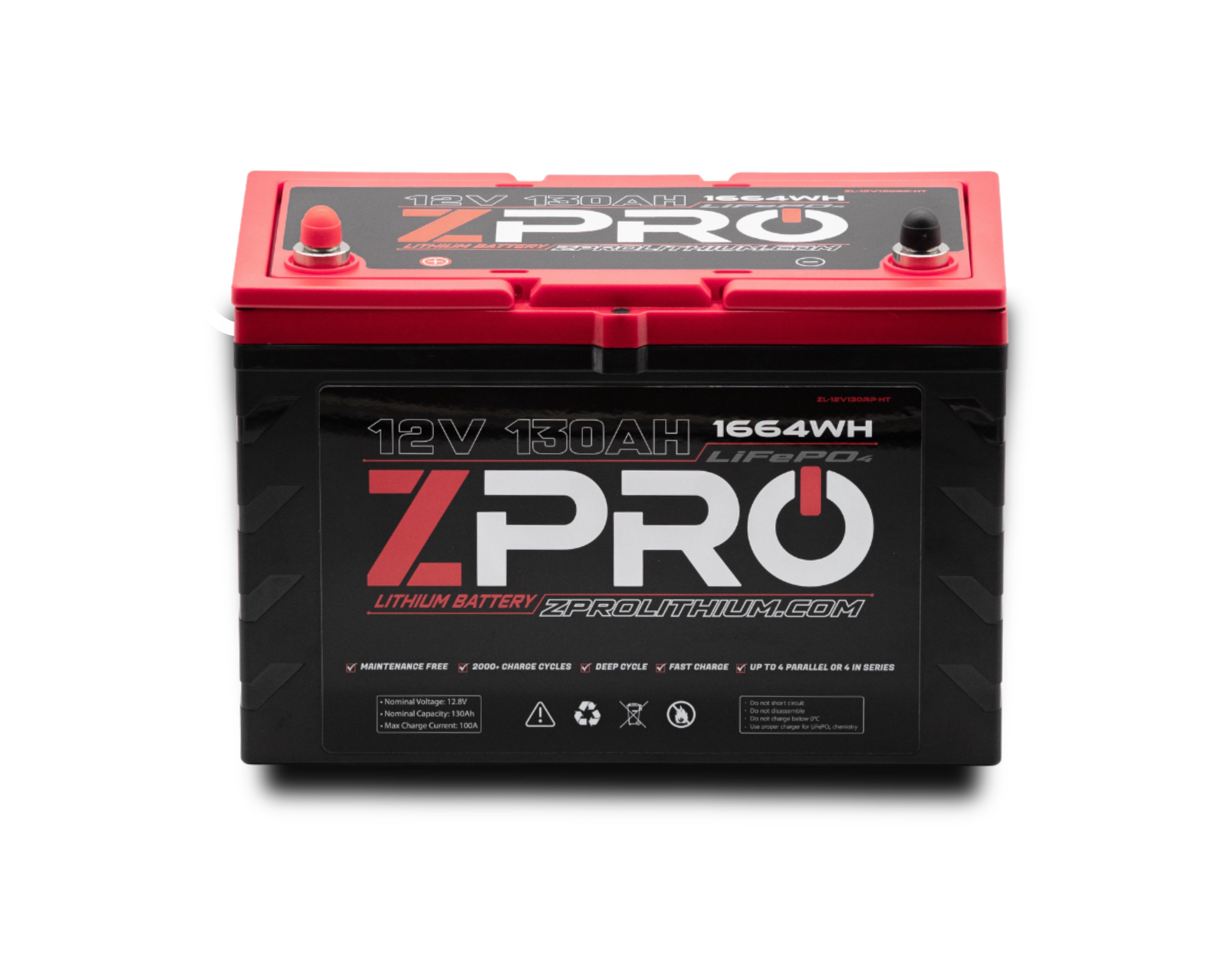 ZPRO Lithium, ZPRO Lithium - 12V130AH Lithium-Start-/Kurbelbatterie